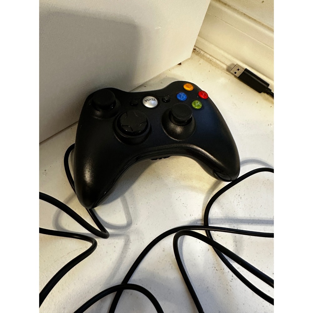 Voyee Wired 360 Controller Model HY4102 Black USB Gamepad for Xbox 360 PC Gaming